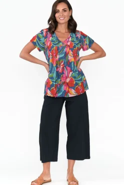 Pants<Clarity Carlton Navy Convertible Cropped Pant