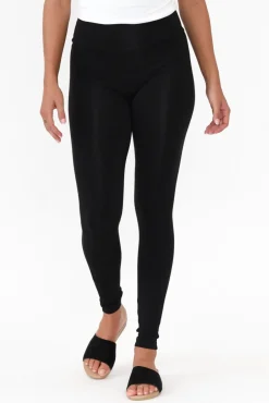 Leggings<Bamboo Body Carly Black Bamboo Legging