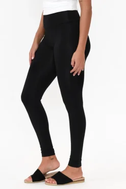 Leggings<Bamboo Body Carly Black Bamboo Legging