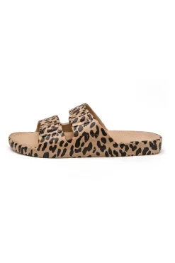 Slides<Freedom Moses Carter Leopard Vegan Slides