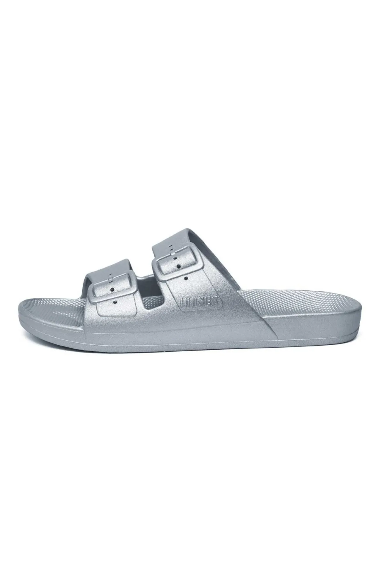 Slides<Freedom Moses Carter Silver Vegan Slides