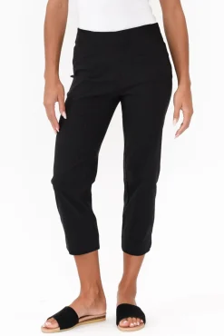Pants<Threadz Cody Black Straight Leg Stretch Pant