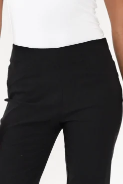 Pants<Threadz Cody Black Straight Leg Stretch Pant