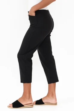 Pants<Threadz Cody Black Straight Leg Stretch Pant