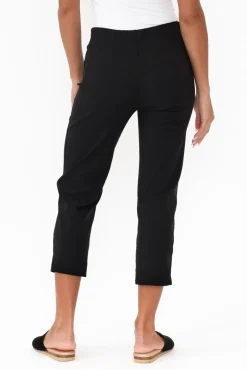 Pants<Threadz Cody Black Straight Leg Stretch Pant