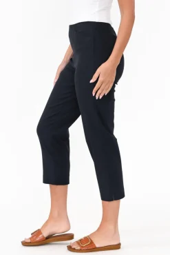Pants<Threadz Cody Navy Straight Leg Stretch Pant