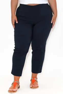 Pants<Threadz Cody Navy Straight Leg Stretch Pant