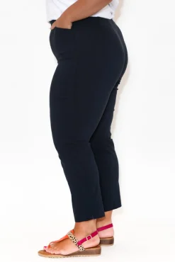 Pants<Threadz Cody Navy Straight Leg Stretch Pant