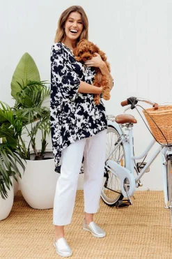 Pants<Threadz Cody White Straight Leg Stretch Pant