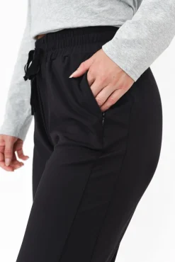Pants<Betty Basics Collins Black Tie Waist Jogger Pant