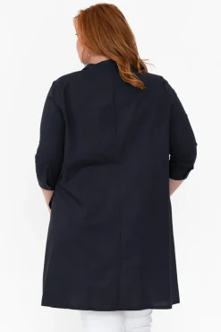 Cotton Tops<Tirelli Colson Navy Cotton Tunic