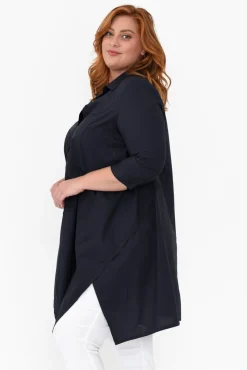 Cotton Tops<Tirelli Colson Navy Cotton Tunic