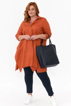 Cotton Tops<Tirelli Colson Rust Cotton Tunic