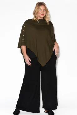 Pants<Bamboo Body Cory Black Bamboo Wide Leg Pant