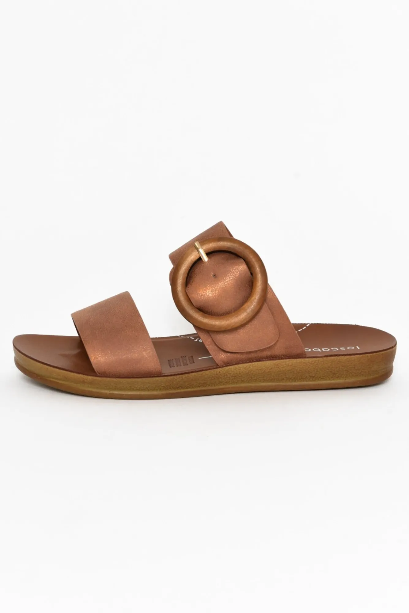 Slides<Los Cabos Damani Bronze Buckle Slide