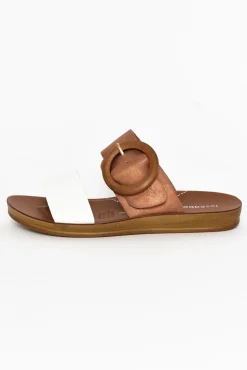 Slides<Los Cabos Damani Seashell Buckle Slide