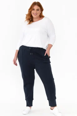 Pants<Elm Danni Navy Cotton Lounge Pant