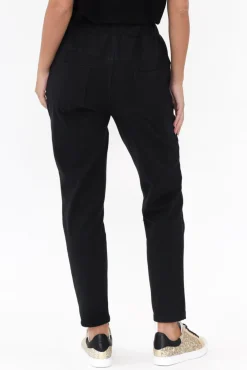 Pants<Cali and Co Darius Black Star Cotton Stretch Pant