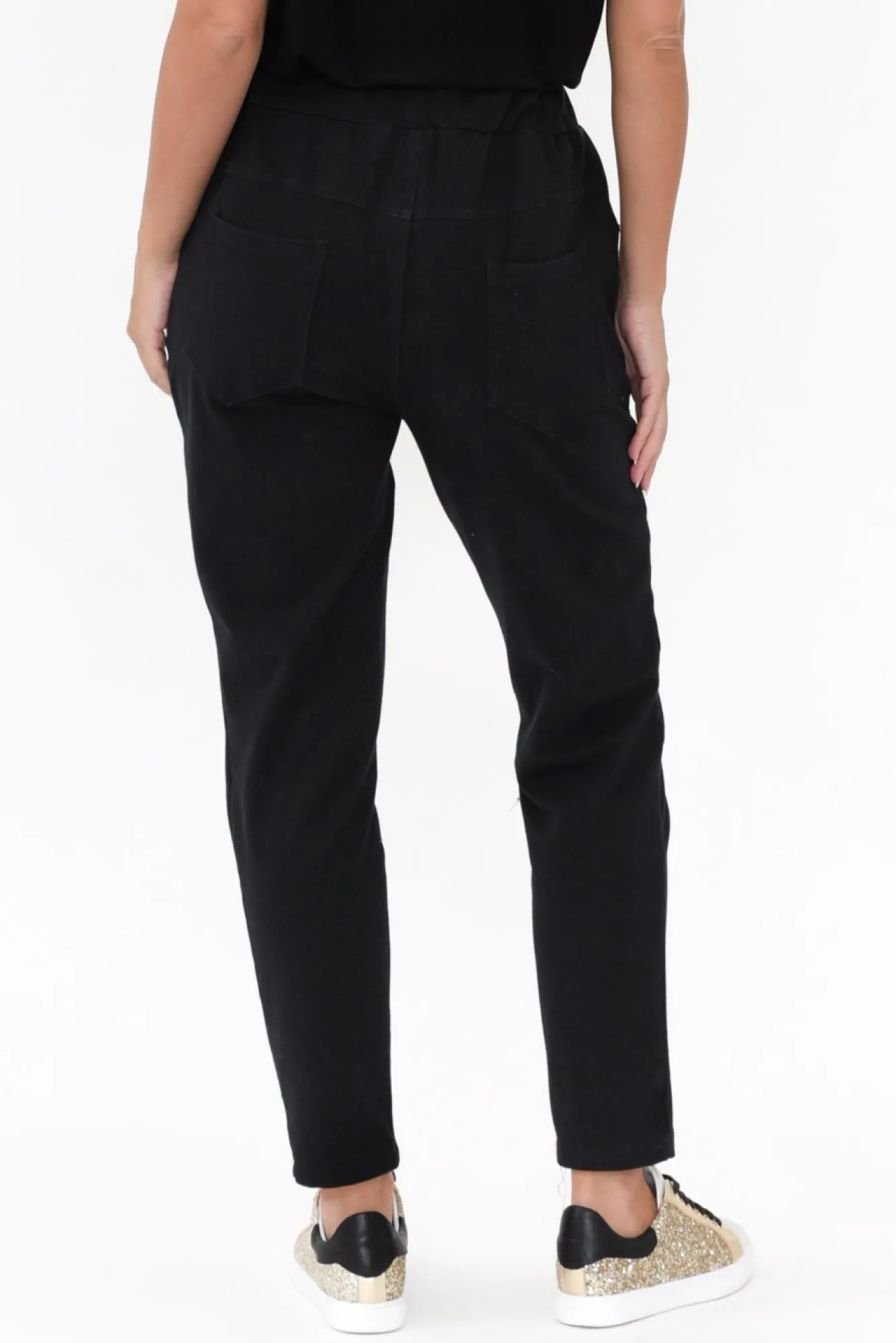 Pants<Cali and Co Darius Black Star Cotton Stretch Pant