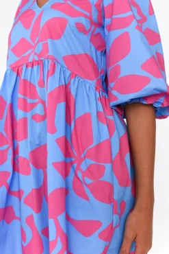 Cotton Dresses<Foil Darla Vivid Leaf Cotton Poplin Dress