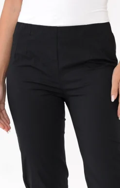 Pants<Orientique Devon Black Cotton Stretch Pant