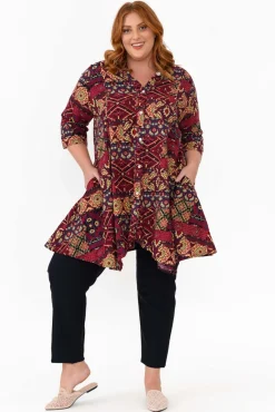 Pants<Willow Tree Dixon Navy Cotton Stretch Pant