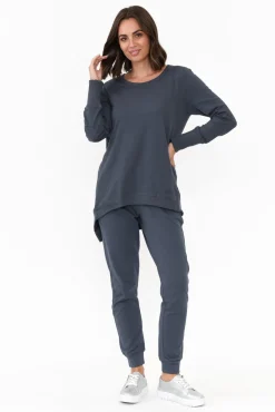 Cotton Tops<Betty Basics Dolly Blue Cotton Jumper
