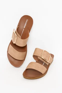 Slides<Los Cabos Doti Camel Buckle Slide