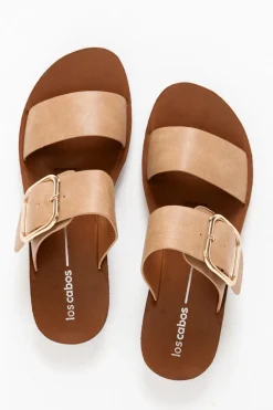 Slides<Los Cabos Doti Camel Buckle Slide