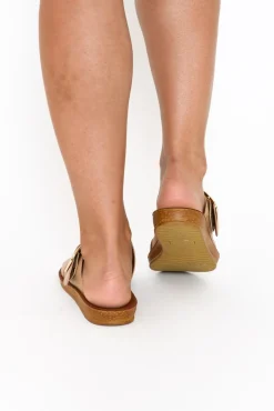 Slides<Los Cabos Doti Camel Buckle Slide