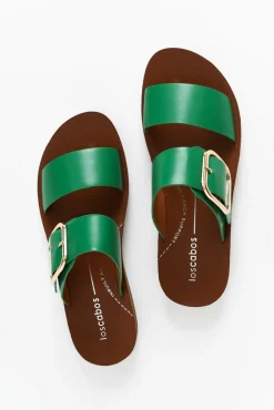 Slides<Los Cabos Doti Emerald Buckle Slide