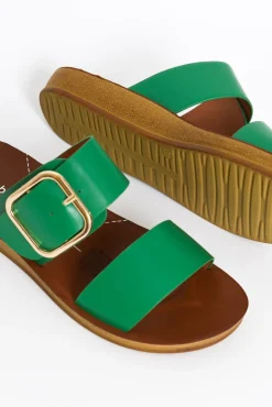 Slides<Los Cabos Doti Emerald Buckle Slide