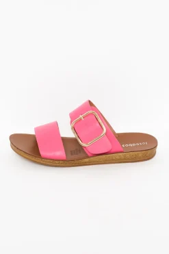 Slides<Los Cabos Doti Hot Pink Buckle Slide