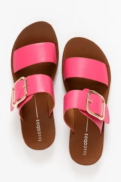 Slides<Los Cabos Doti Hot Pink Buckle Slide