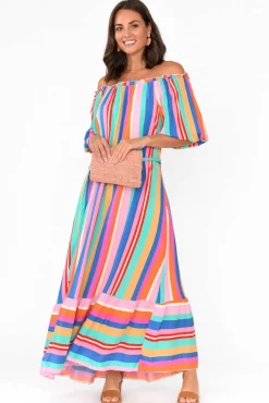 Maxi Dresses<Label of Love Dove Multi Stripe Maxi Dress