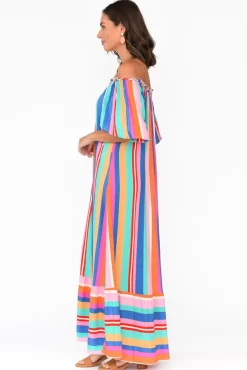 Maxi Dresses<Label of Love Dove Multi Stripe Maxi Dress