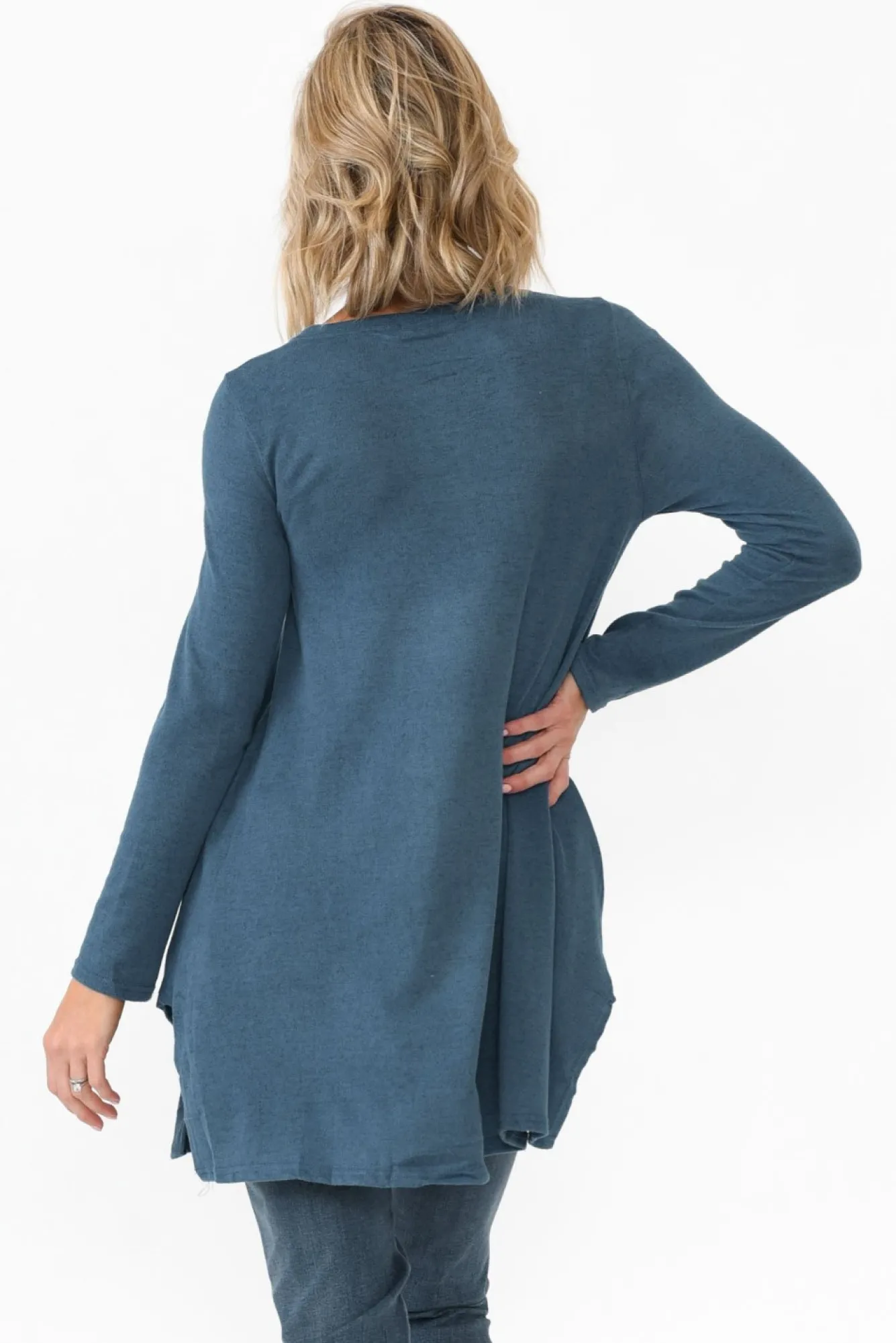 Tunic Tops<Hourglass Dylan Blue Knit Tunic