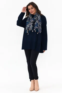 Pants<Tirelli Elsa Navy Winter Ponte Pant