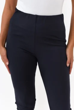 Pants<Tirelli Elsa Navy Winter Ponte Pant