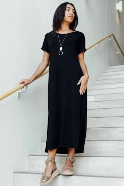 Bamboo Dresses<Bamboo Body Elsie Black Bamboo Dress