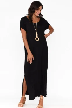 Bamboo Dresses<Bamboo Body Elsie Black Bamboo Dress