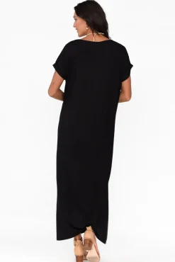 Bamboo Dresses<Bamboo Body Elsie Black Bamboo Dress