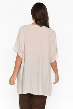 Cotton Tops<Cotton Village Elvira Natural Drape Top