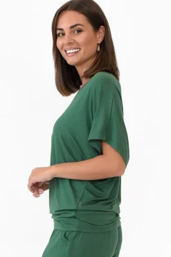 Sleeved Tops<Betty Basics Emerald Maui Tee