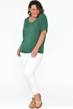 Sleeved Tops<Betty Basics Emerald Maui Tee