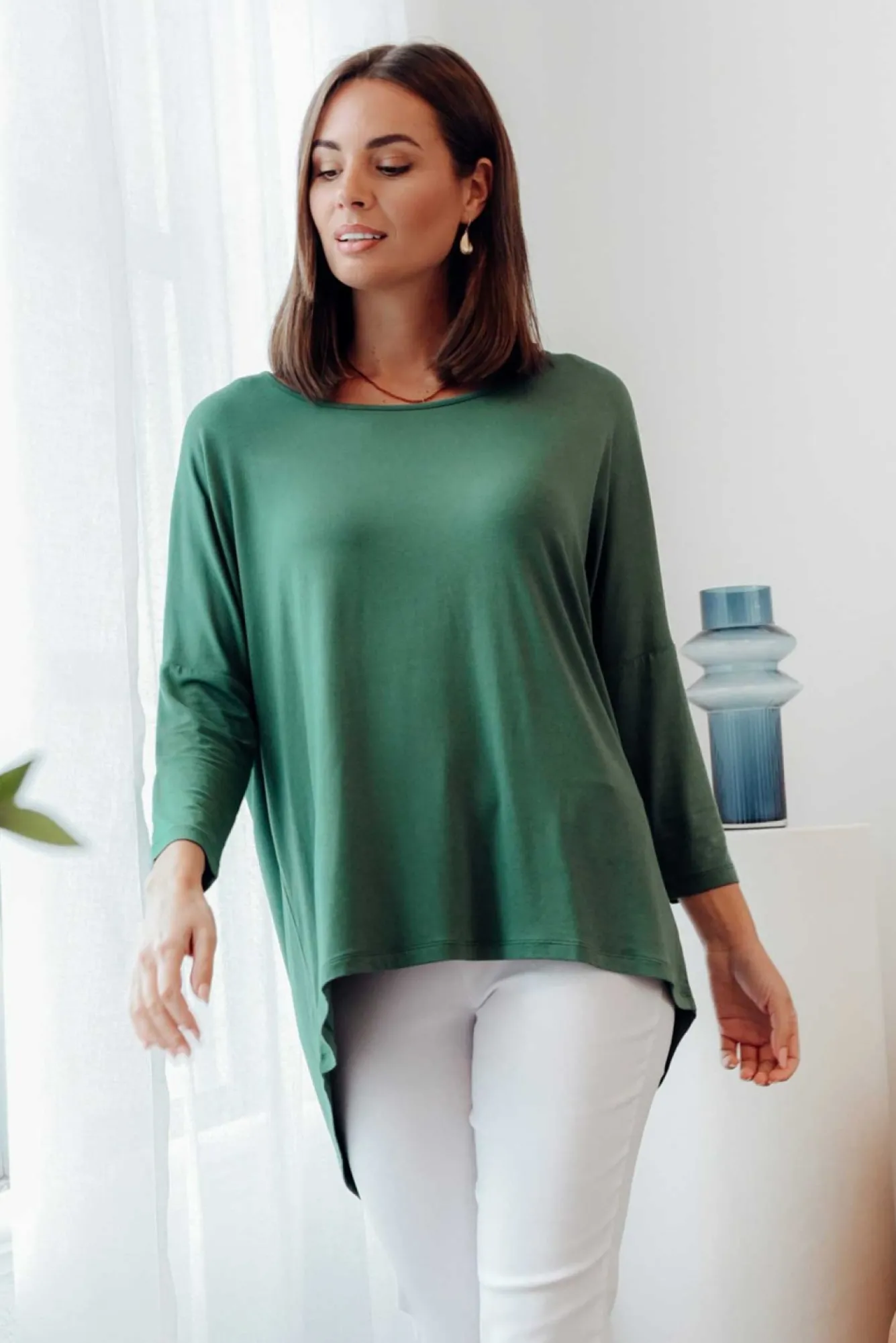 Sleeved Tops<Betty Basics Emerald Milan 3/4 Sleeve Top