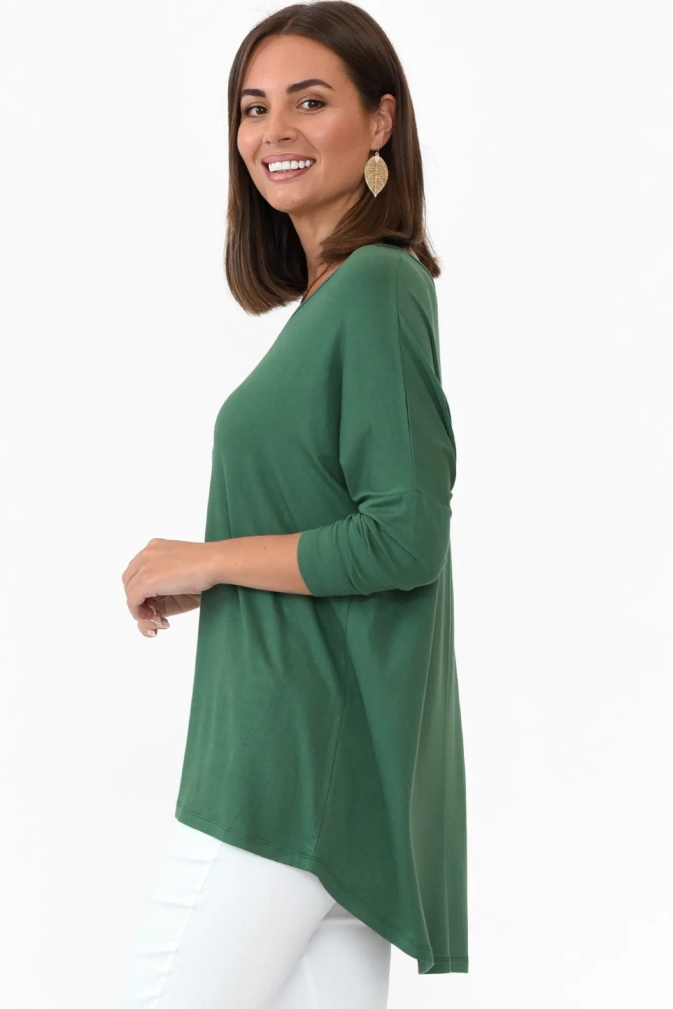 Sleeved Tops<Betty Basics Emerald Milan 3/4 Sleeve Top