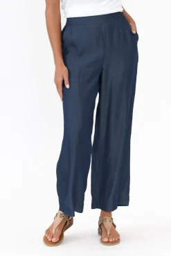 Pants<Betty Basics Emily Deep Blue Wide Leg Pant