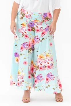 Pants<Red Lotus Erin Cherry Blossom Wide Leg Pant