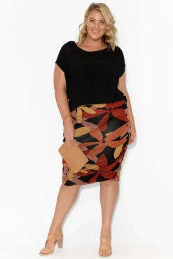 Sleeved Tops<Slate the Label Essi Black Shell Top